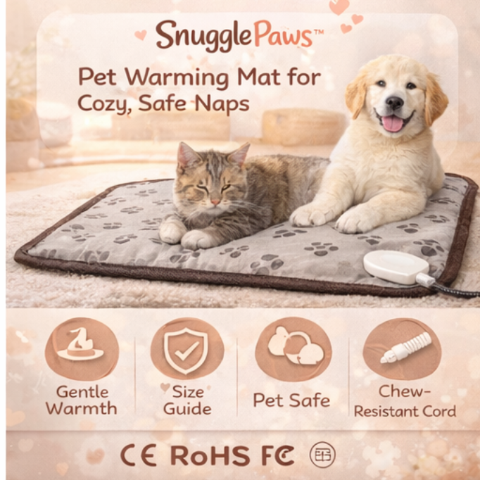 SnugglePaws™ Electric Pet Warming Mat